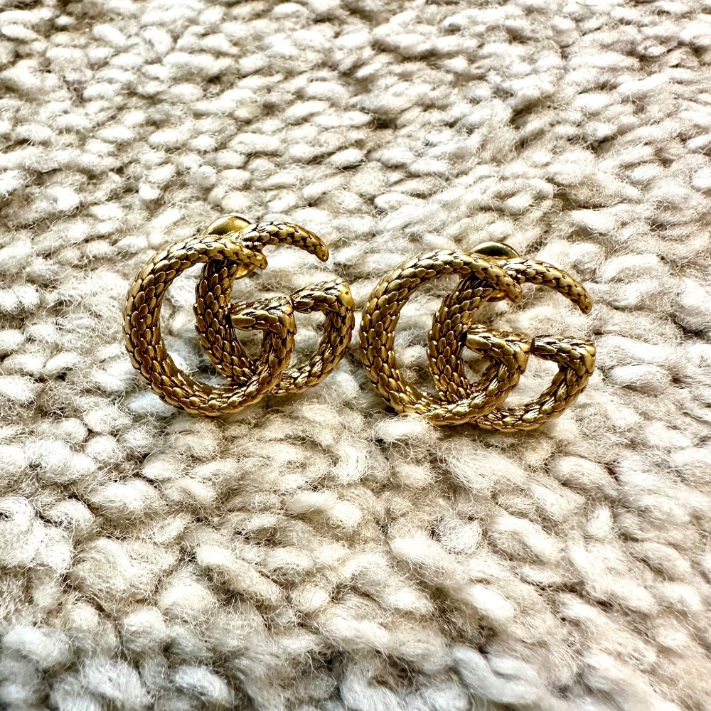 Gucci Lover Won't Miss It ❗️100% AUT Gucci Double G Classic Earring Stub